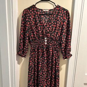 Vintage-style floral dress